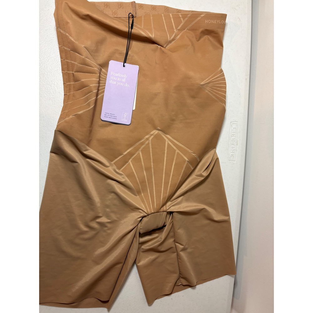 Honeylove SuperPower Short Shapewear Sand Nude Tummy Control Shorts Size S 546